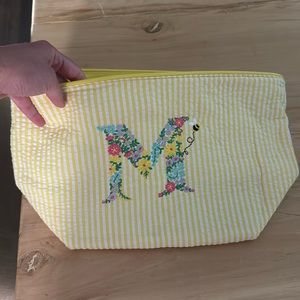 Seersucker Easter bucket bag Monogram M